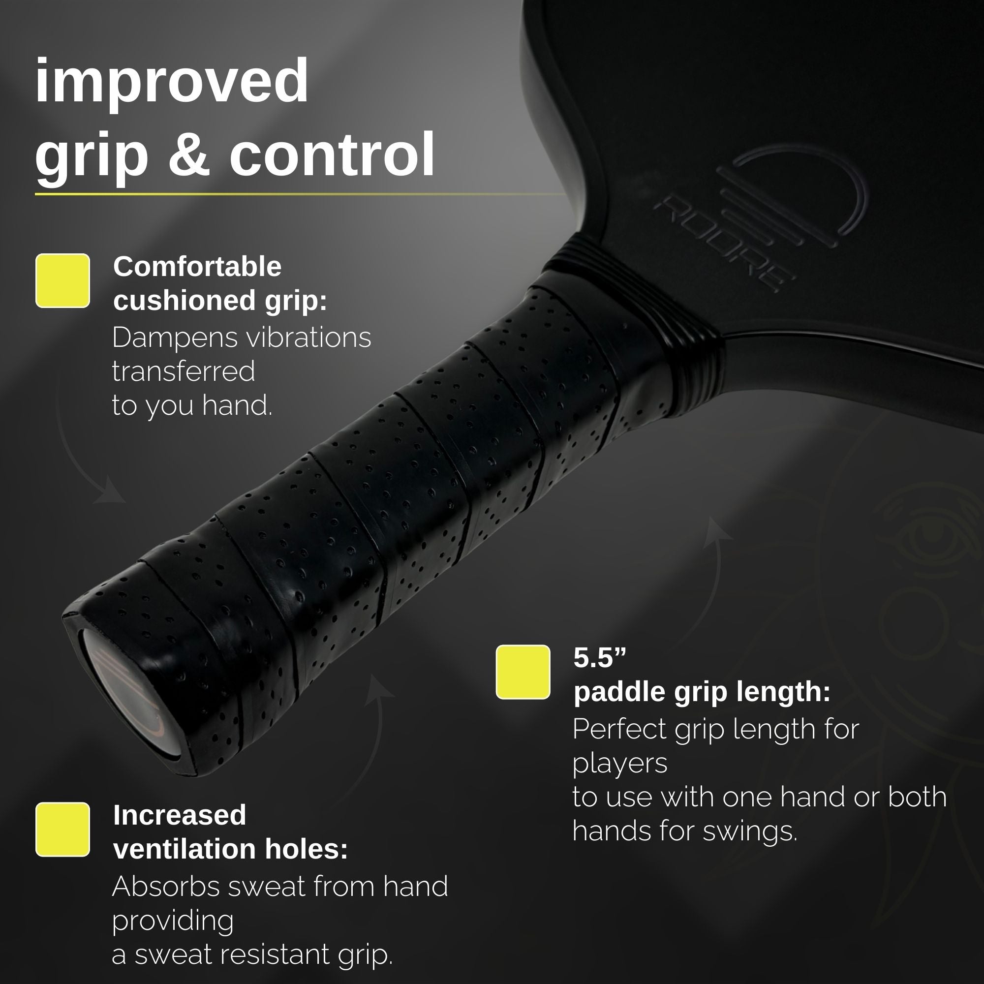 Gen 4 Power 100% Foam Core Standard Shape With Floating Island Propulsion Core T700 Carbon Fiber Pickleball Paddle - (GEN4 STANDARD)