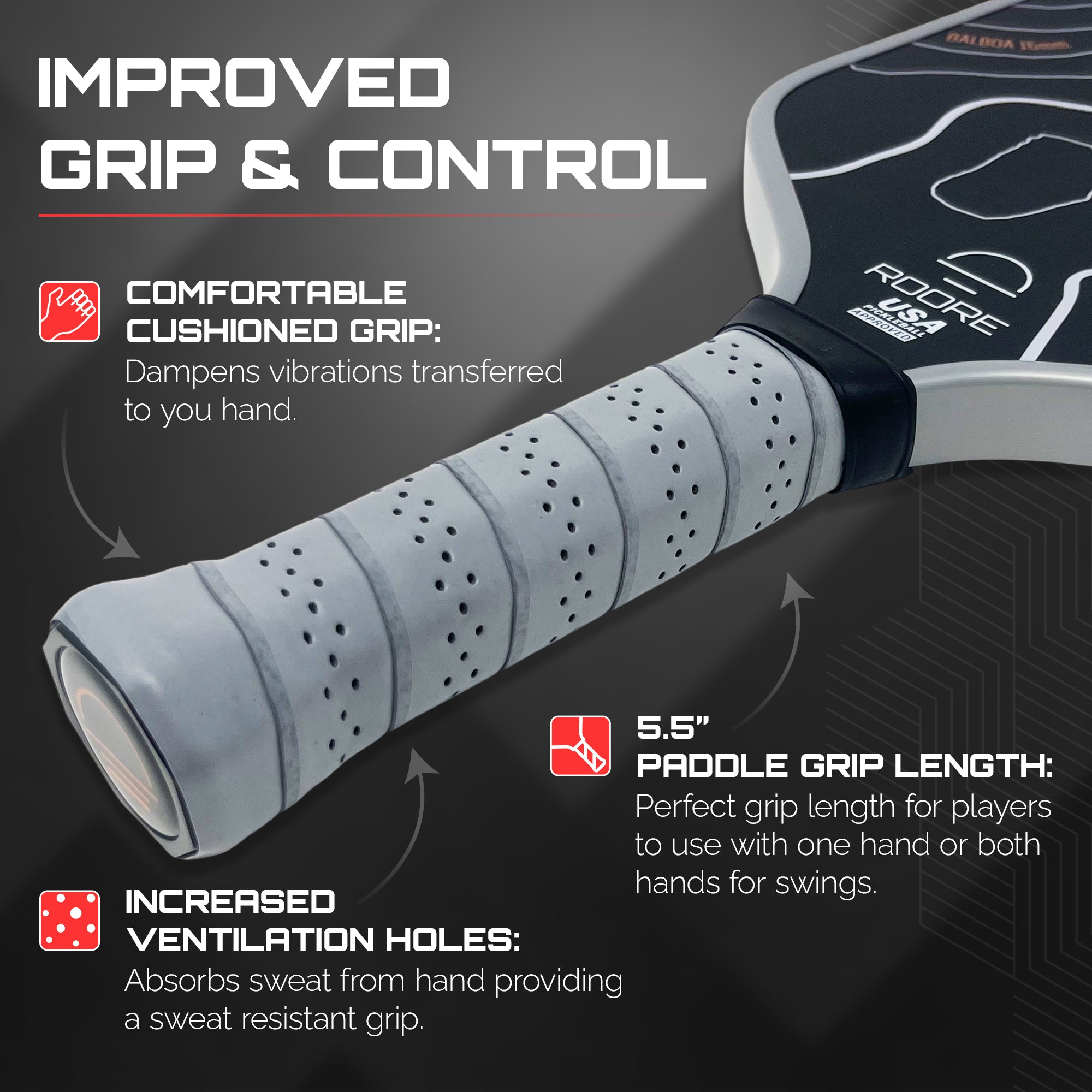 Balboa - Gen 2 T700 Carbon Fiber 16 mm Pickleball Paddle